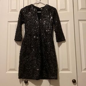 A&F Black Sequin Dress